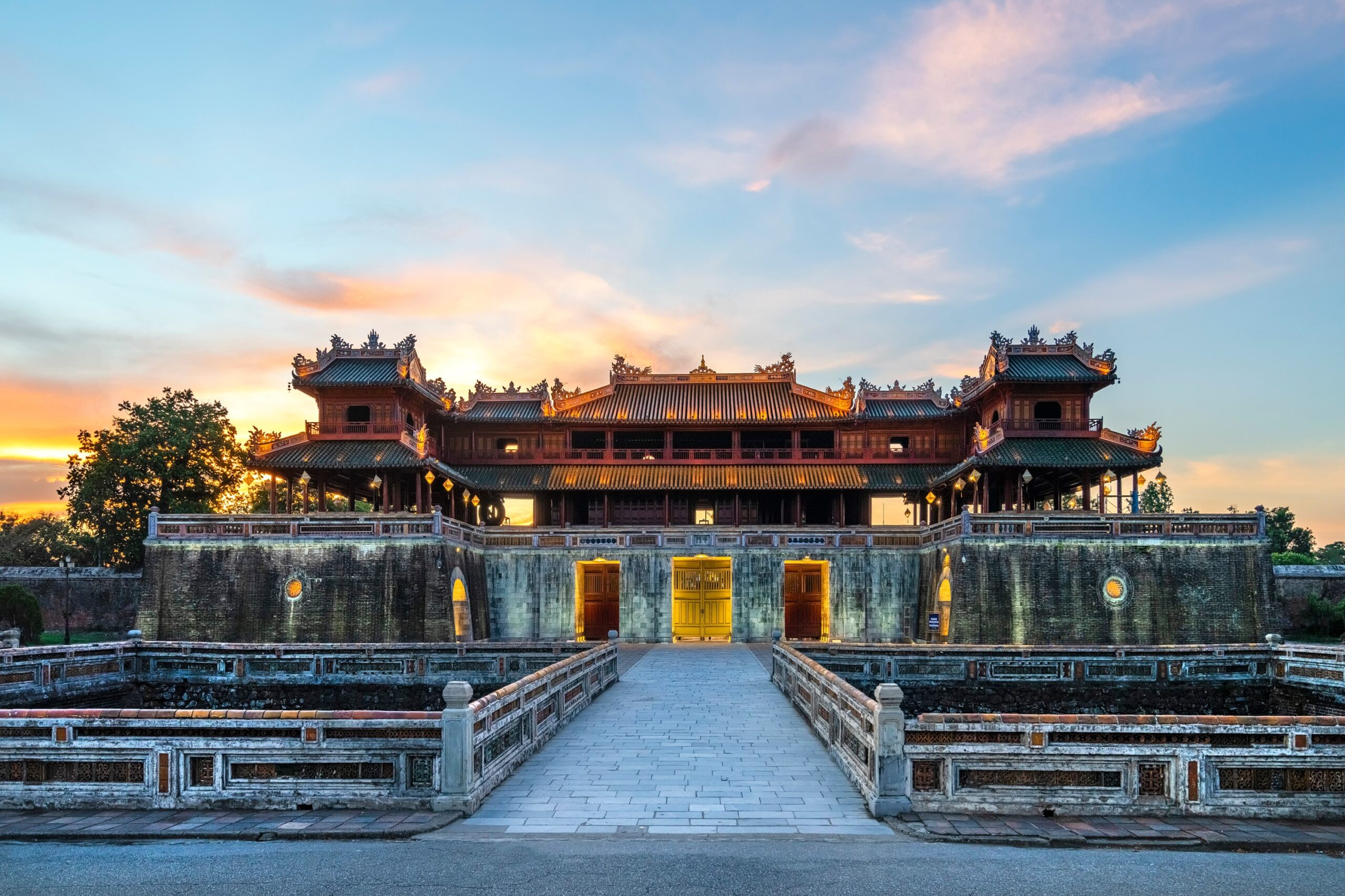 Citadel gates, lacquered halls, and lotus ponds—Hue's solemn elegance