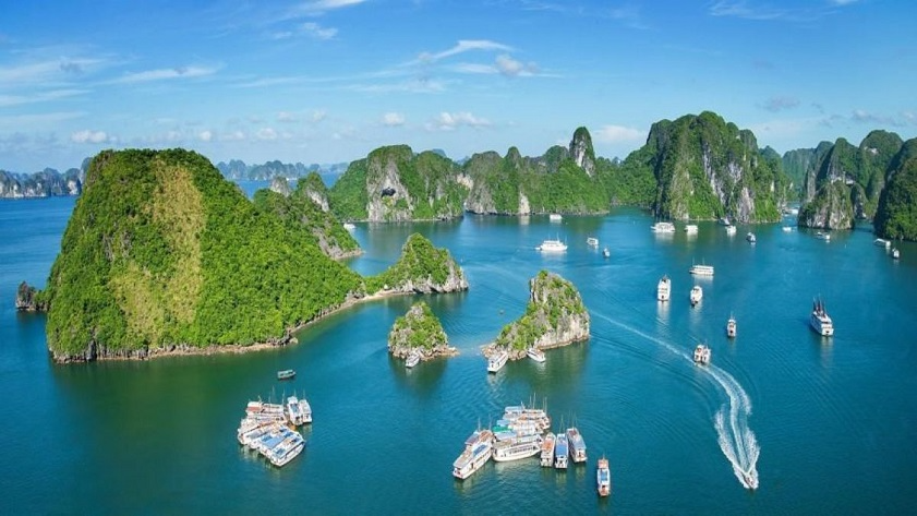 Ha Long Bay's iconic limestone islands - a UNESCO World Heritage Site