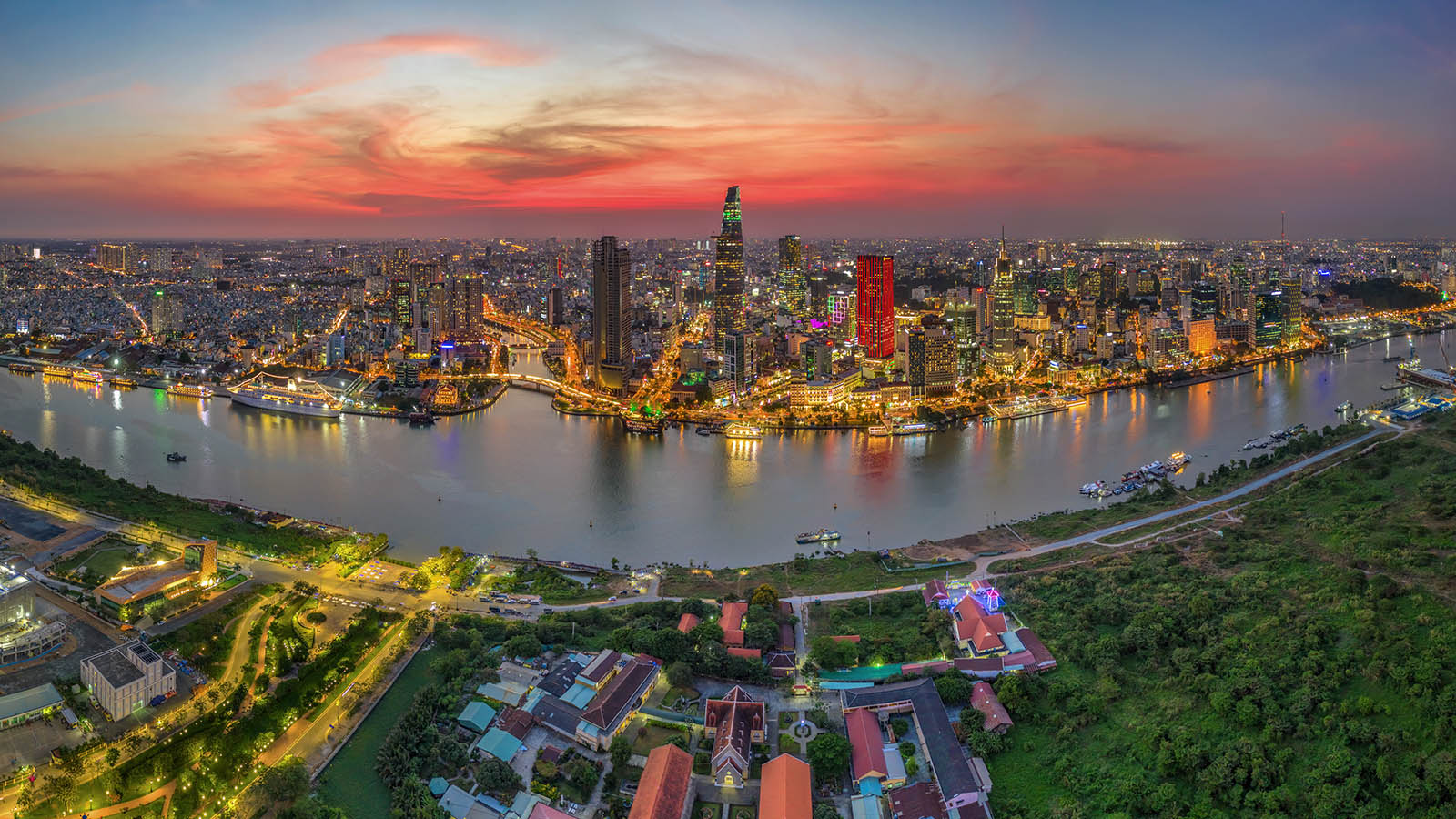 The dynamic skyline of Ho Chi Minh City, where tradition and modernity meet.