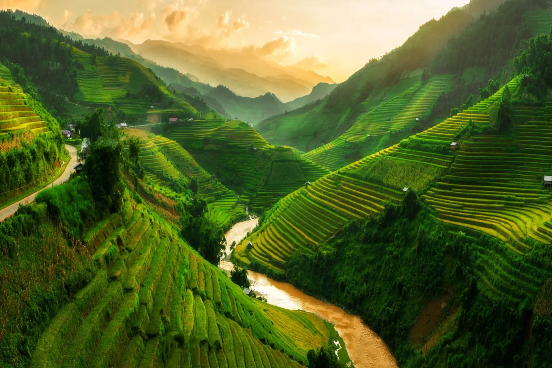 The terraced hills of Sapa offer some of the most iconic views in Northern Vietnam travel.