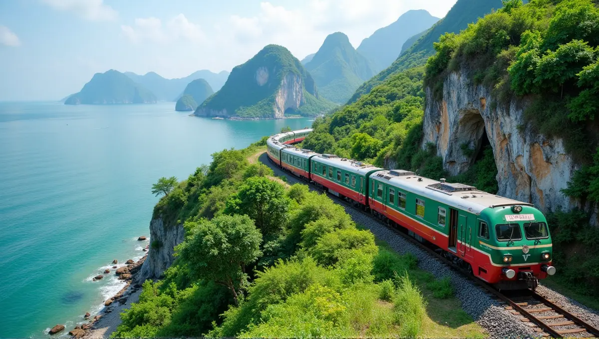 Coastal curves and mountain passes make the Reunification line a highlight of overland travel