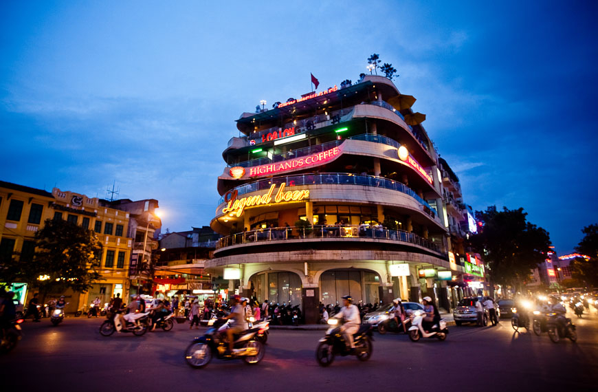 Hanoi's Old Quarter at sunset – a blend of tradition and modern life