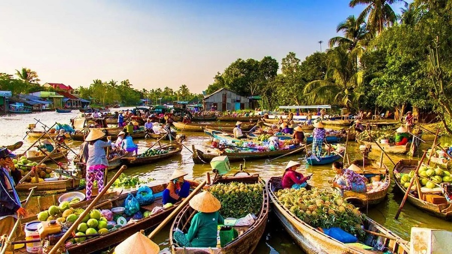 Mekong Delta – Experience the vibrant floating markets, lush waterways, and authentic river life that define southern Vietnam's unique charm.